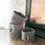 S/3 FELT ROUND STORAGE BASKET - GREY